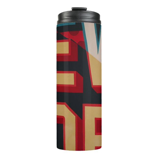New Yorker Text Thermosbecher (Vorderseite)
