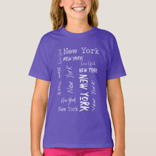 New Yorker Typografie Hoodie T-Shirt