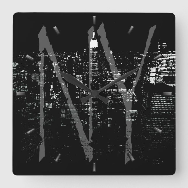 New Yorker Uhr gibt Dekoration NY Wall Clock (Vorderseite)