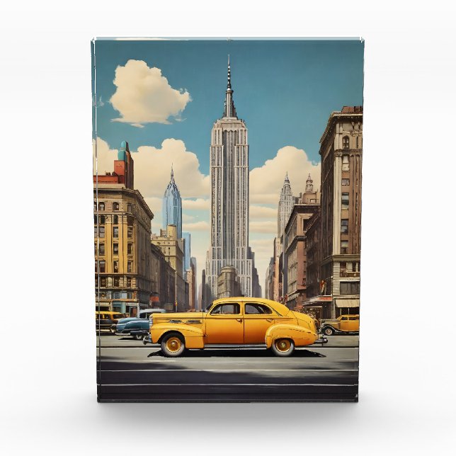 New Yorker Vintage-Poster Fotoblock (Vorderseite)