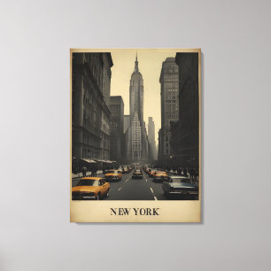 New Yorker Vintage-Poster Leinwanddruck