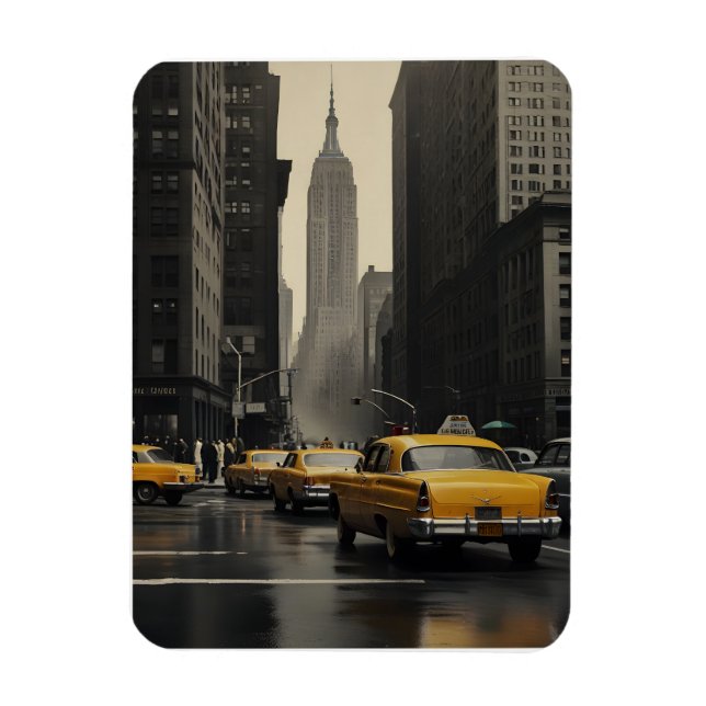 New Yorker Vintage-Poster Magnet (Vertikal)