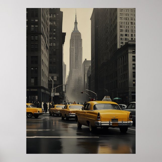 New Yorker Vintage-Poster Poster (Vorne)