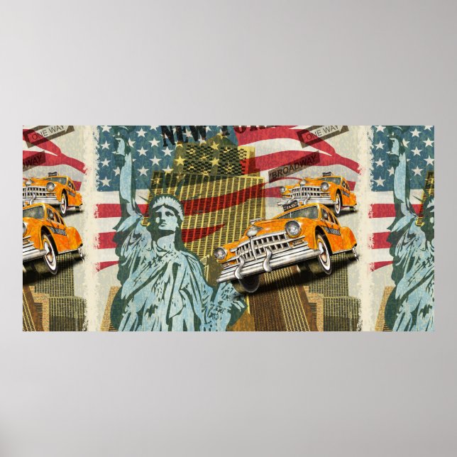 New Yorker Vintage-Poster. Poster (Vorne)