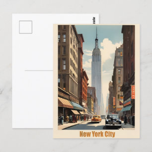 New Yorker Vintage-Poster Postkarte