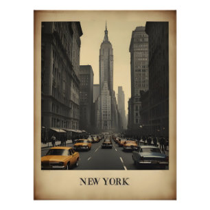 New Yorker Vintageplakat Fotodruck