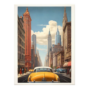 New Yorker Vintageplakat Fotodruck