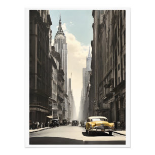 New Yorker Vintageplakat Fotodruck