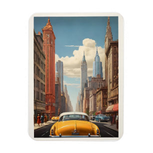 New Yorker Vintageplakat Magnet