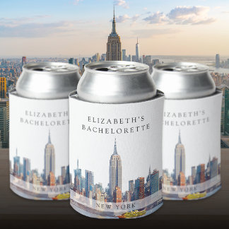 New Yorker Wasserfarben-Junggesellinnen-Wochenende Dosenkühler