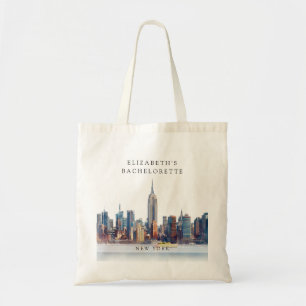 New Yorker Wasserfarben-Junggesellinnenabschied-Wo Tragetasche