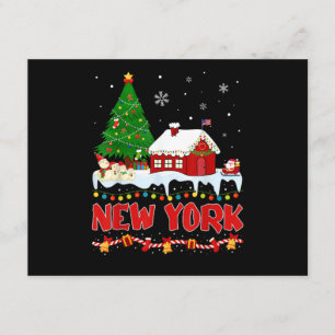 New Yorker Weihnachtsbaum-Licht-Pyjama-Staat New Begleitkarte