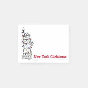 New Yorker Weihnachtsstatue "Liberty NYC" Post-it Klebezettel