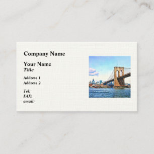 New Yorker Widerlager der Brooklyn Bridge Visitenkarte
