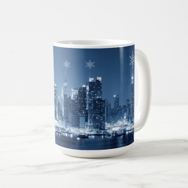 New Yorker Winterpanoramalage Kaffeetasse (VorderseiteRechts)