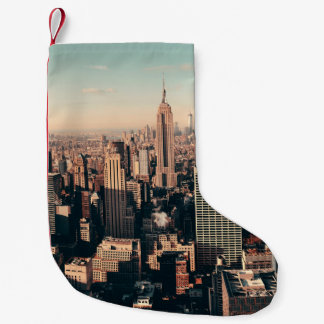 New Yorker Wolkenkratzer Dachterrasse Stadtansicht Kleiner Weihnachtsstrumpf