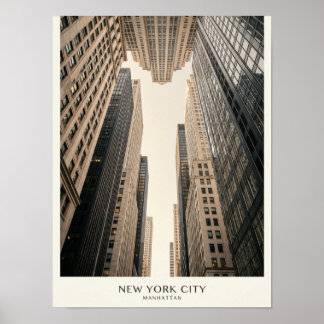 New Yorker Wolkenkratzer Poster