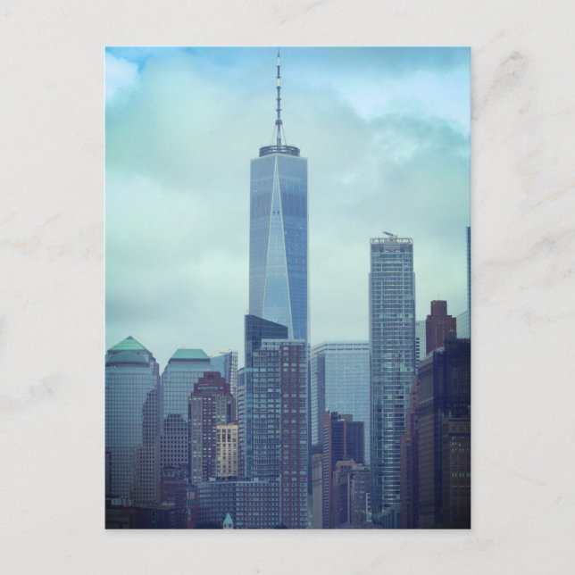 New Yorker Wolkenkratzer Postkarte (Vorderseite)