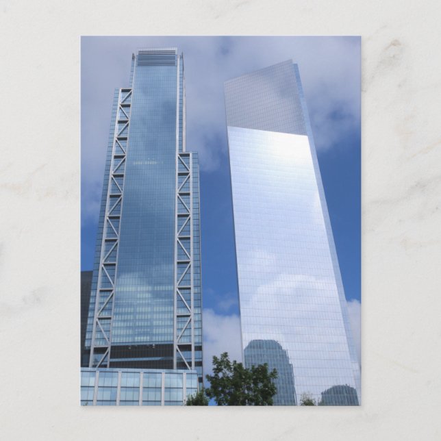 New Yorker Wolkenkratzer Postkarte (Vorderseite)