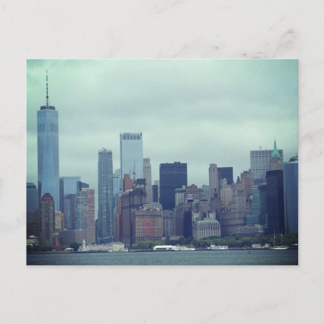 New Yorker Wolkenkratzer Postkarte (Vorderseite)