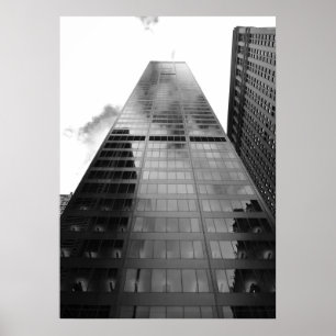New Yorker Wolkenkratzer-Reflektion - Kunstdrucken Poster