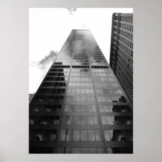 New Yorker Wolkenkratzer-Reflektion - Kunstdrucken Poster