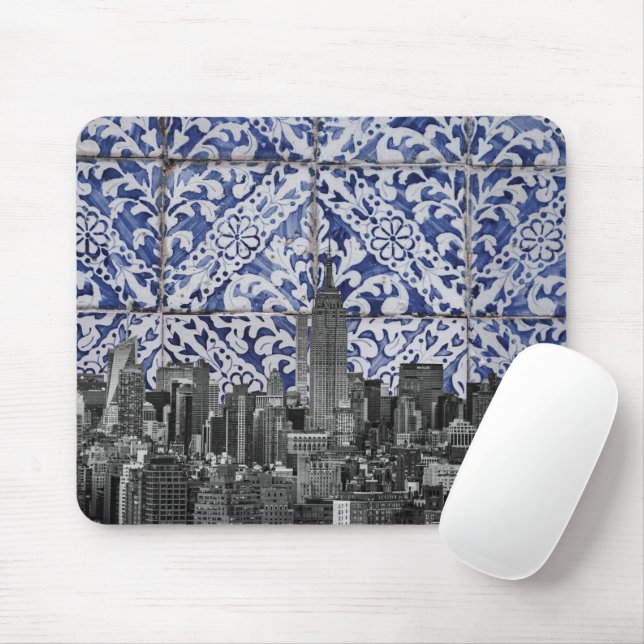 New Yorker Wolkenkratzer treffen auf portugiesisch Mousepad (Mit Mouse)