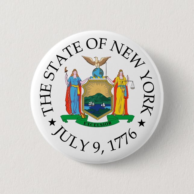 New Yorker Zeichen Button (Vorderseite)