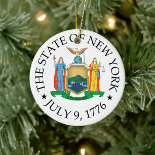 New Yorker Zeichen Keramik Ornament