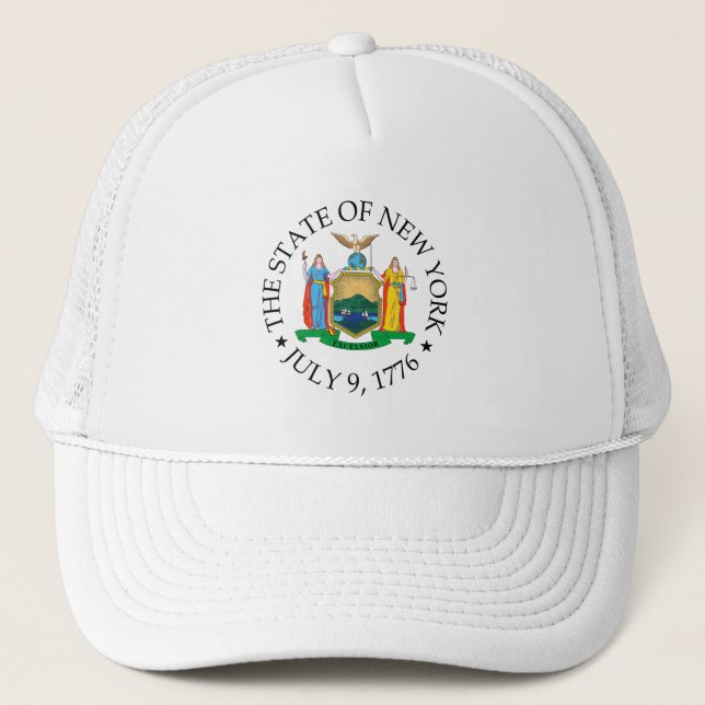 New Yorker Zeichen Truckerkappe (Vorderseite)
