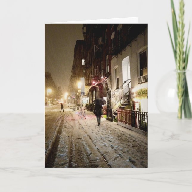 New- Yorkfeiertag Feiertagskarte (Vorderseite)