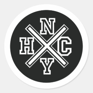 New- Yorkhardcore Runder Aufkleber