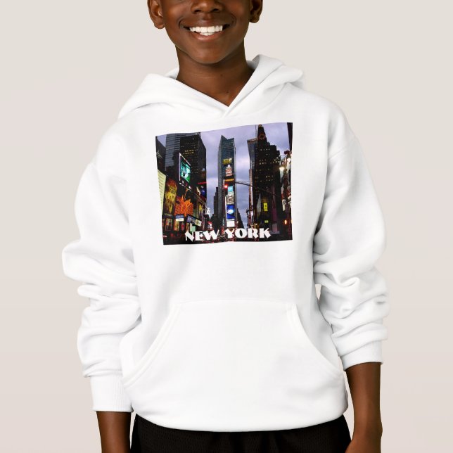 New Yorkhoodie-KinderTimes Square-mit Kapuze Hoodie (Vorderseite)