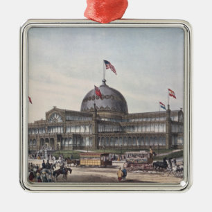 New Yorkkristallpalast Silbernes Ornament
