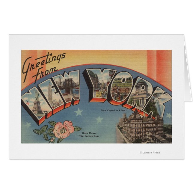 New YorkLarge Letter ScenesNew York Staat (Vorderseite (Horizontal))
