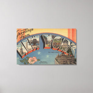 New YorkLarge Letter ScenesNew York Staat 3 Leinwanddruck