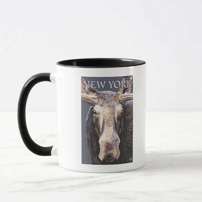 New YorkMoose Up Nah Tasse (Links)