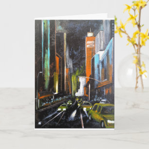 New Yorks Electric Midnight Painting - Alfred Fox Karte