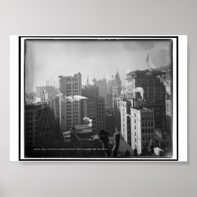 New Yorks Geschäftsviertel, Woodbridge Gebäude Poster (Vorne)