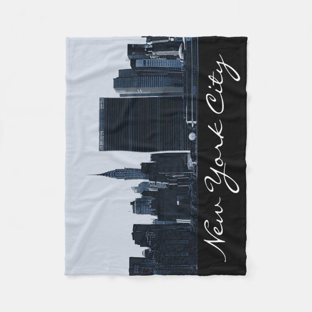 New Yorkskyline-Fleece-Decke Fleecedecke (Vorderseite)