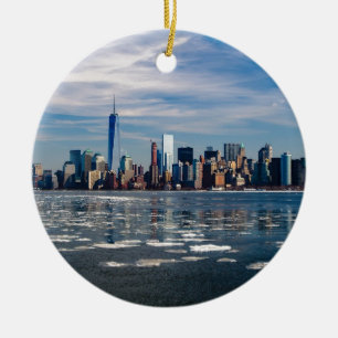 New- YorkSkyline-New- York Citystadt Manhattan Keramikornament