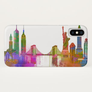 New- YorkSkyline - Regenbogen Case-Mate iPhone Hülle
