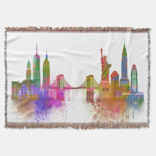 New- YorkSkyline - Regenbogen Decke