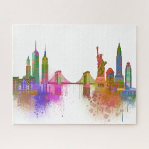 New- YorkSkyline - Regenbogen Puzzle