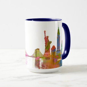 New- YorkSkyline - Regenbogen Tasse