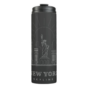 New- YorkSkyline Thermaltrommel Thermosbecher