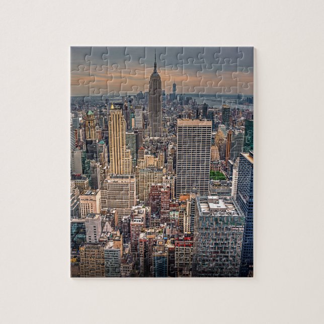 New- YorkSkyline von Rockefeller-Mitte Puzzle (Vertikal)
