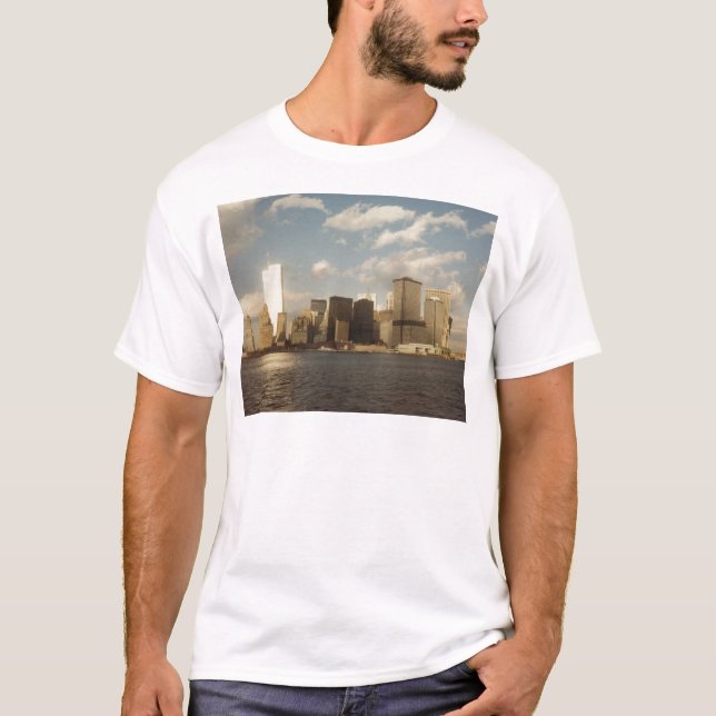 New- YorkSkyline vor 9/11 Twin Tower T-Shirt (Vorderseite)