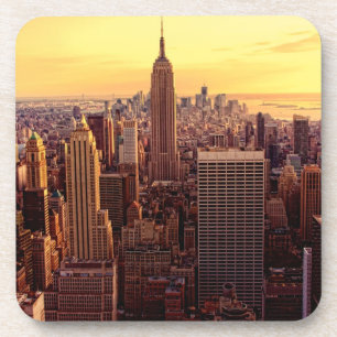 New Yorkskylinestadt mit Reich-Staat Untersetzer