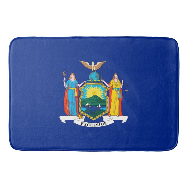 New- YorkStaats-Flaggen-Entwurf Badematte (Vorderseite)